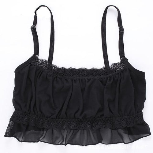 Stunning Lace Chest Strap Bralette - SexyBling