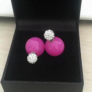 Double Side Shining Pearl Earrings - SexyBling