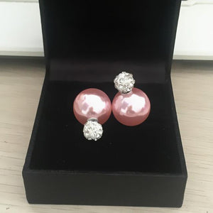 Double Side Shining Pearl Earrings - SexyBling