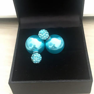 Double Side Shining Pearl Earrings - SexyBling