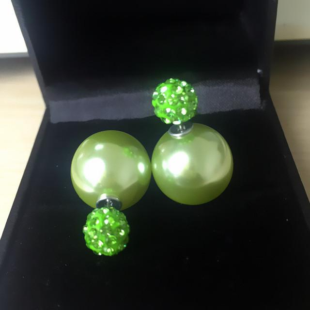 Double Side Shining Pearl Earrings - SexyBling