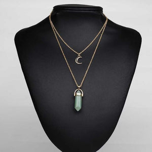Stone Pendant Necklace - SexyBling