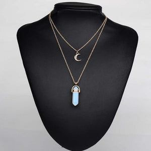 Stone Pendant Necklace - SexyBling