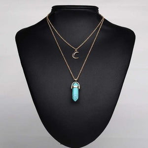 Stone Pendant Necklace - SexyBling