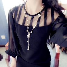 Load image into Gallery viewer, Long Flower Tassel Necklace - SexyBling