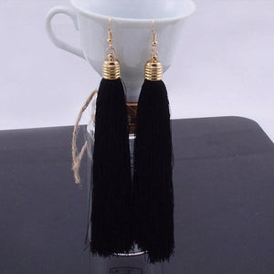 Tassel Drop Earrings - SexyBling