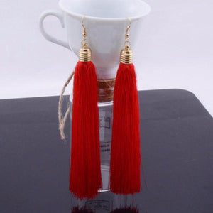Tassel Drop Earrings - SexyBling