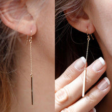 Load image into Gallery viewer, Vintage Metal Bar Long Earrings - SexyBling