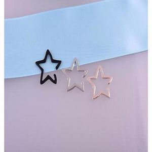 Punk Star Design Earrings Clip - SexyBling
