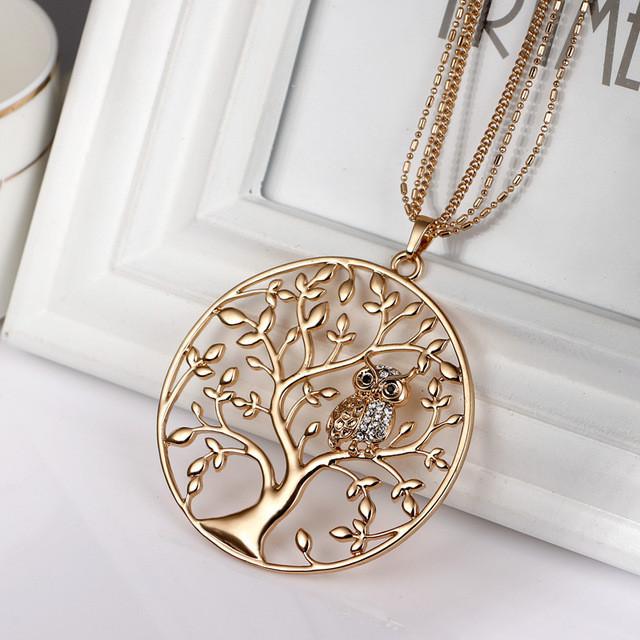 Owl Pendant Necklace - SexyBling