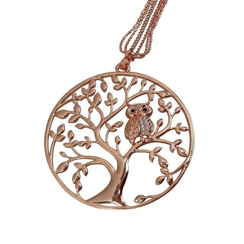 Owl Pendant Necklace - SexyBling