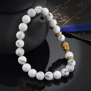 White Buddha Meditation Bracelet - SexyBling