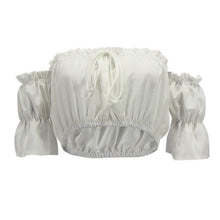 Load image into Gallery viewer, Summer Strapless Ruched Crop Top - SexyBling