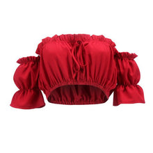 Load image into Gallery viewer, Summer Strapless Ruched Crop Top - SexyBling
