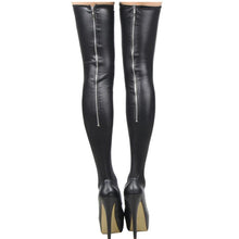 Load image into Gallery viewer, Erotic Back Zipper Thigh High Boots - SexyBling