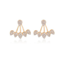 Load image into Gallery viewer, Crystal Front Back Double Sided Earrings - SexyBling