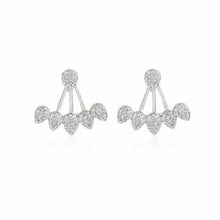 Load image into Gallery viewer, Crystal Front Back Double Sided Earrings - SexyBling