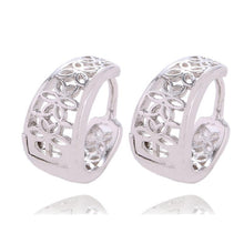 Load image into Gallery viewer, Hollow Silver Hoop Earrings - SexyBling
