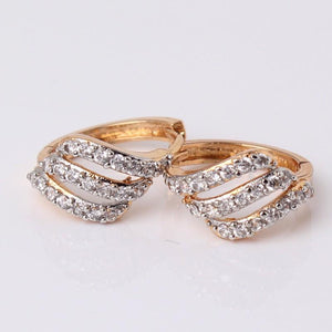 Round Crystal Cubic Zircon Earrings - SexyBling