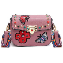 Load image into Gallery viewer, Flower Designer Leather Crossbody Clutch - SexyBling