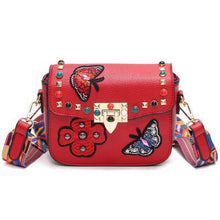 Load image into Gallery viewer, Flower Designer Leather Crossbody Clutch - SexyBling