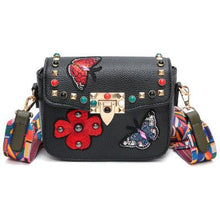 Load image into Gallery viewer, Flower Designer Leather Crossbody Clutch - SexyBling