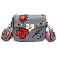 Load image into Gallery viewer, Flower Designer Leather Crossbody Clutch - SexyBling