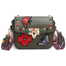 Load image into Gallery viewer, Flower Designer Leather Crossbody Clutch - SexyBling