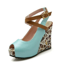 Load image into Gallery viewer, Platform Wedge High Heels Slingback Casual Sandals - SexyBling