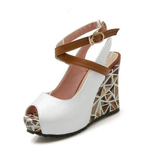 Load image into Gallery viewer, Platform Wedge High Heels Slingback Casual Sandals - SexyBling