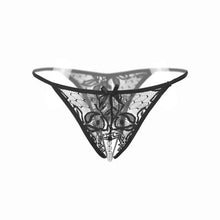 Load image into Gallery viewer, Crotchless Massaging Pearl Thong - SexyBling