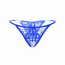 Load image into Gallery viewer, Crotchless Massaging Pearl Thong - SexyBling