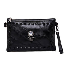 Load image into Gallery viewer, Pretty Black Leather Envelope Clutch - SexyBling