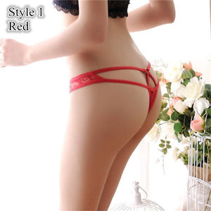 Sexy Lace See Through Lace G-String - SexyBling