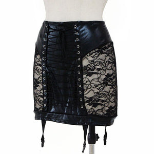 Kinky Vinyl Leather Pencil Skirt - SexyBling