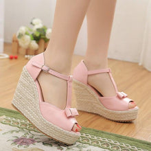 Load image into Gallery viewer, Crystal Queen High Heels Platform Sandals - SexyBling