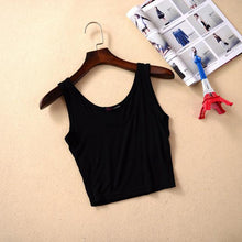 Load image into Gallery viewer, Fitness Sleeveless U Crop Top - SexyBling
