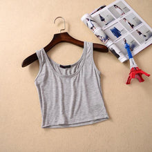 Load image into Gallery viewer, Fitness Sleeveless U Crop Top - SexyBling