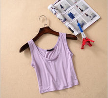 Load image into Gallery viewer, Fitness Sleeveless U Crop Top - SexyBling