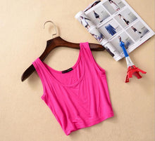 Load image into Gallery viewer, Fitness Sleeveless U Crop Top - SexyBling