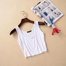 Load image into Gallery viewer, Fitness Sleeveless U Crop Top - SexyBling