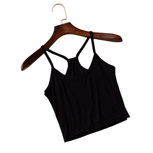 Hot Strap Tank Crop Top - SexyBling