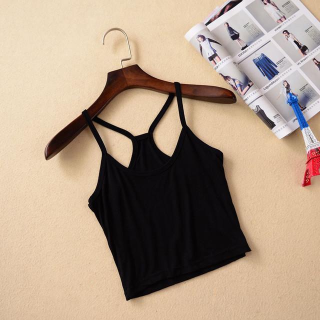 Hot Strap Tank Crop Top - SexyBling