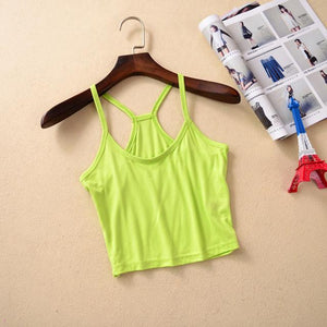 Hot Strap Tank Crop Top - SexyBling