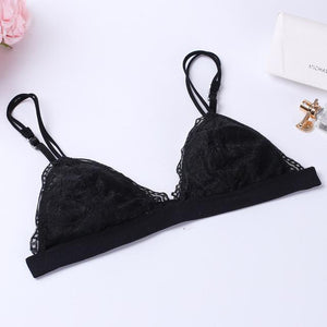 Sexy Floral Wirefree Lace Bra - SexyBling