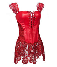 Load image into Gallery viewer, Plus Size Faux Leather Corset - SexyBling