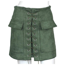 Load image into Gallery viewer, Stunning Body Con Lace Up Pencil Skirt - SexyBling