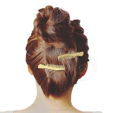 Load image into Gallery viewer, Silver &amp; Gold Antler Hair Clips - SexyBling