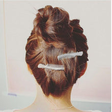 Load image into Gallery viewer, Silver &amp; Gold Antler Hair Clips - SexyBling