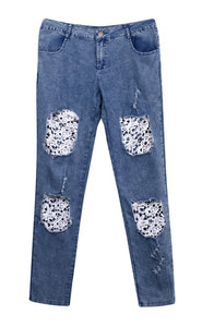 NEW Ripped High Waist Stretch Jeans - SexyBling